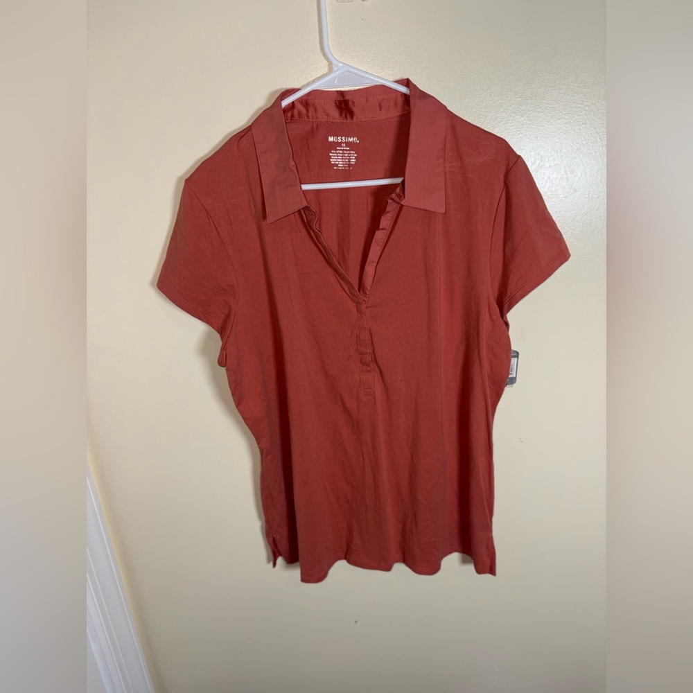 Mossimo Supply Co. Women's Terracotta Button Down Shirt